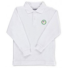 Perform to Learn Long Sleeve Polo - White